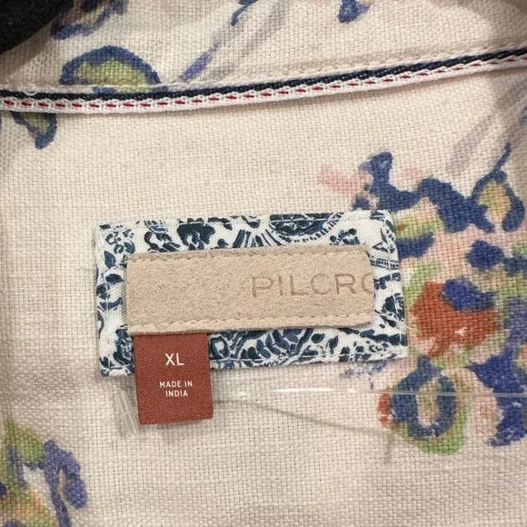 Anthropologie Pilcro Floral Flannel Button Up Oversized - Picture 2 of 7